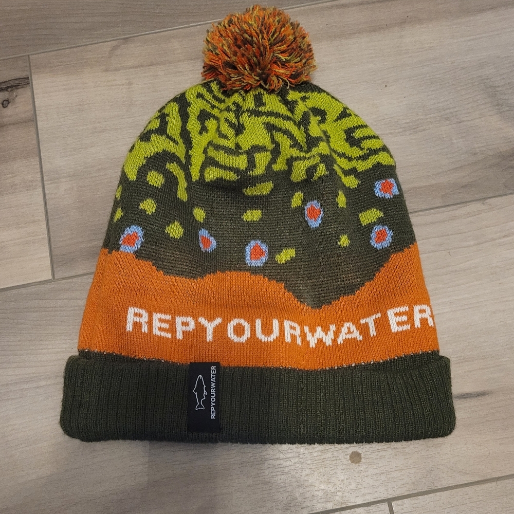 RepYourWater Knit Beanie with Pom Pom